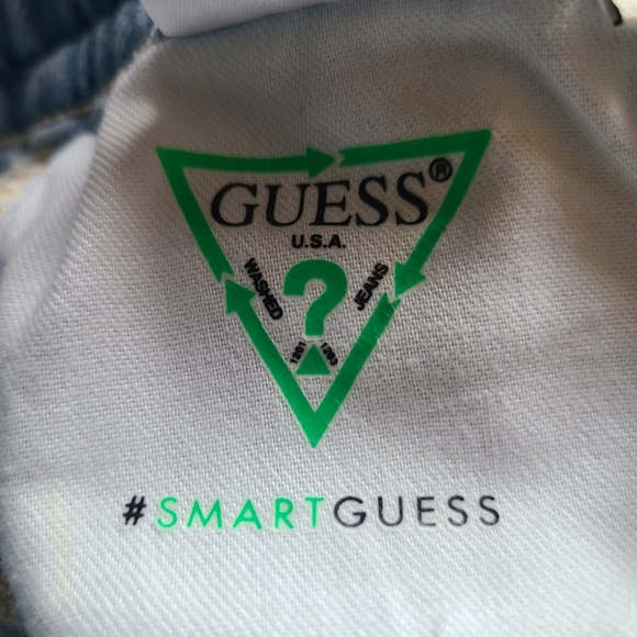 guess shape up braided waistband high waist skinny jeans size 27 - Picture 7 of 10